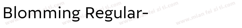 Blomming Regular字体转换